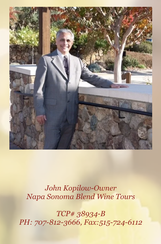 Chauffeur Limo driver, Napa Sonoma Blend Wine Tours Napa Valley Wine Tasting Limousine Bus, private transportation driver
